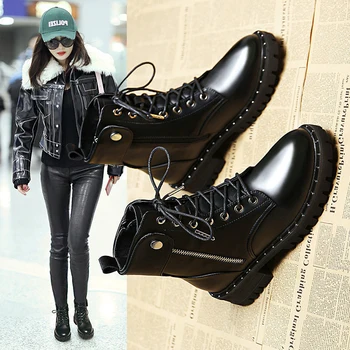 2020 г., ботинки на толстой платформе со шнуровкой, женские мотоциклетные ботильоны, женская обувь в стиле панк, черные ботинки Martens на толстой подошве, женская обувь
