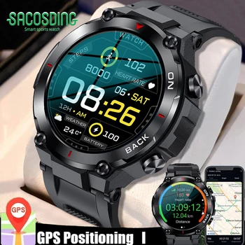2023 Новые смарт-часы с GPS, спортивный фитнес-браслет, напоминание о вызове, частота сердечных сокращений, водонепроницаемые смарт-часы IP68 для мужчин, Android IOS Часы