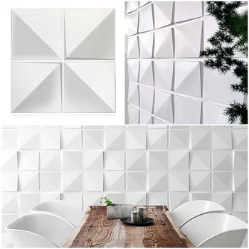 4шт/12шт, 3D наклейка на стену 50x50 см, 3D трехмерные декоративные обои для гостиной, водонепроницаемая стеновая панель для ванной комнаты, кухни.