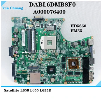A000076400 DABL6DMB8F0 Материнская плата для ноутбука Toshiba satellite L650 L655 Материнская плата HM55 DDR3 HD5650 1G GPU 100% полностью протестирована