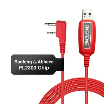 Baofeng Red PL2303 Обновил Новый USB-Кабель Для Программирования Без привода Для Портативной Портативной Рации Baofeng UV-5R BF-F8HP BF-888S