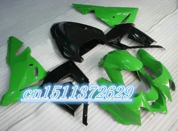 Dor-100% Абсолютно новый зеленый черный полный обтекатель для KAWASAKI Ninja ZX10R 04 05 ZX-10R 2004-2005 ZX 10R 04 05 2004 2005 кузовные работы D
