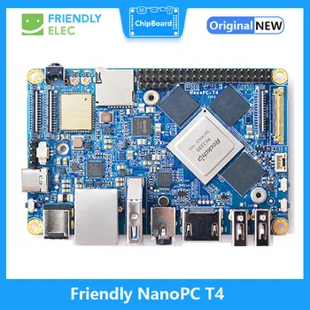 NanoPC T4 RK3399 Development Board С Открытым Исходным кодом DDR3 4 ГБ Гбит/с Ethernet Поддержка Android 7 8 10 Ubuntu, AI learning Board