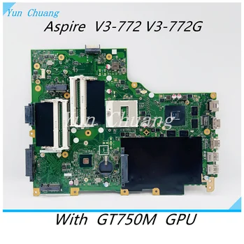 NBM7411001 Для Acer Aspire V3-772 V3-772G Материнская плата Ноутбука EA/VA70HW HM86 DDR3L N14P-GT-A2 GT750M 4G GPU Материнская Плата 100% Протестирована