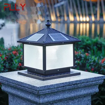 PLLY Солнечная лампа на столбе, светодиодные уличные креативные простые фонари на столбе, водонепроницаемые IP65 для дома, виллы, отеля, двора, крыльца