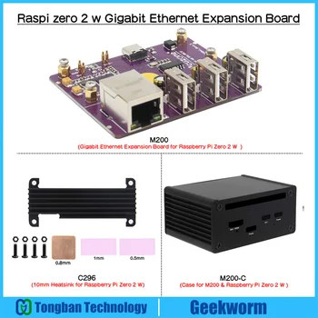 Raspberry pi zero 2 W /zero w плата расширения Gigabit Ethernet USB-концентратор (M200) с алюминиевым корпусом (не входит в комплект Raspberry Pi)