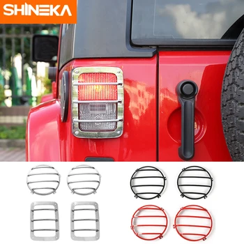 SHINEKA автомобильный передний головной фонарь, крышка фонаря заднего фонаря, комплект внешней защитной рамы для Jeep Wrangler 2007-стайлинг 16 автомобилей