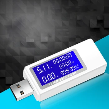 USB-тестер Цифровой Вольтметр Текущее Напряжение Зарядное Устройство Индикатор емкости детектора 4-30 В