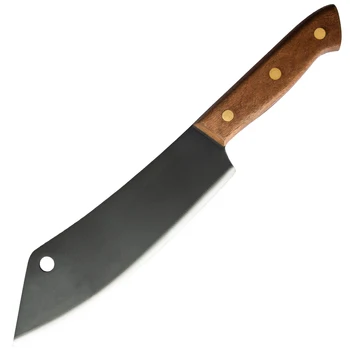 XYj Японский Нож Для Нарезки 8 Дюймов Из Нержавеющей Стали Черный Нож Для Кухни Столовые Приборы Полный Тан Деревянной Ручкой Растительное Slicer Мяса Нож
