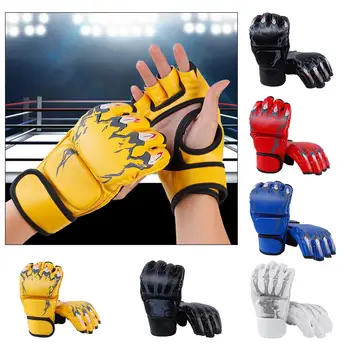 Боксерские перчатки Защитное снаряжение Протектор открытой ладони для молодежи взрослых Грэпплинг Фитнес Боксерский мешок Каратэ Файтинг