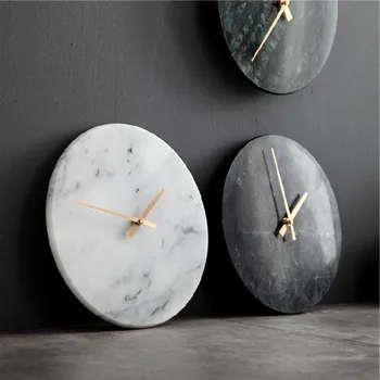 Большие настенные часы из скандинавского мрамора, современный дизайн, роскошные бесшумные часы, настенный декор для дома, украшение гостиной, идеи подарков
