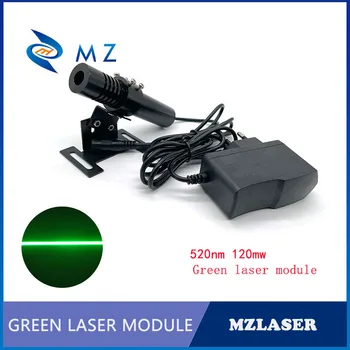 Высококачественный Лазерный модуль Green Line D21.5x110mm 520nm 120mw 110degree промышленного класса
