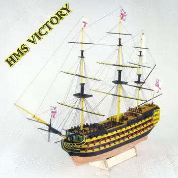 Деревянная масштабная модель корабля 1/200 Комплектов сборочных моделей Классическая деревянная модель парусной лодки VICTORY Scale Наборы деревянных моделей кораблей