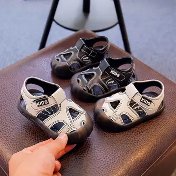 Детская обувь, сандалии для малышей, детская обувь, повседневная обувь на плоской подошве, детская обувь для первого шага, 1 год, спортивные сандалии для мальчиков 2-3 лет