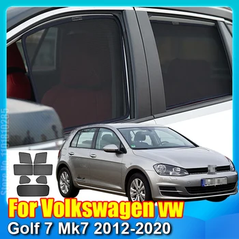 Для Volkswagen VW Golf 7 Mk7 2012-2020 Магнитный автомобильный солнцезащитный козырек Аксессуары для окон Крышка лобового стекла Солнцезащитный козырек Занавеска Сетка