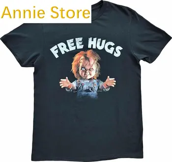 Забавная мужская футболка Childs Play Chucky Movie Free Hugs в стиле ретро, винтажная футболка 80-Х 90-х, новинка