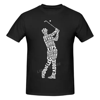 Забавные футболки для игроков в гольф, уличная одежда из хлопка с графическим рисунком, подарки на день рождения, футболки в летнем стиле, мужская одежда
