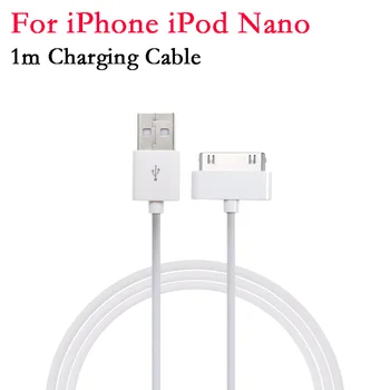 кабель зарядного устройства для синхронизации данных USB длиной 1 м для Apple iPhone 4 4s 3G iPhone iPod Nano iPad 2 3 Кабель зарядного устройства Nano Touch Adapter