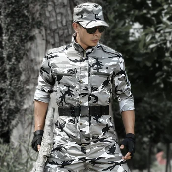 Камуфляжная одежда охотника, военная форма в снежном камуфляже для мужчин и женщин, тактический мужской костюм Мужа для рыбалки и охоты