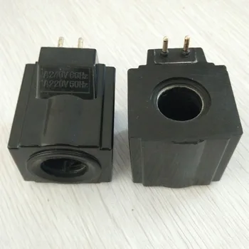 Катушка гидравлического электромагнитного клапана DSG-02 с медным сердечником двухконтактного типа внутреннее отверстие 20 мм длина 53 мм шаг иглы 10 мм