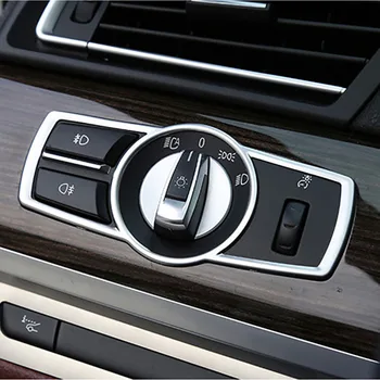 Кнопка Включения Автомобильных Фар Декоративная Рамка Отделка Крышки ABS Наклейка Авто Аксессуары Для Интерьера Модификация BMW X3 F25 X4 F26