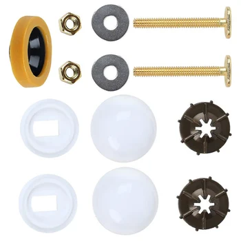 Комплект прокладок для туалетных восковых колец, прицеп для кемпинга с пятым колесом для постоянного использования, комплект восковых колец с латунными болтами