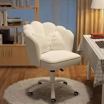 Компьютерное кресло для домашней девушки, Удобное Рабочее место, кресло для спальни с сидячей спинкой, Вращающееся кресло для студенческого общежития, Интернет-кресло для макияжа.