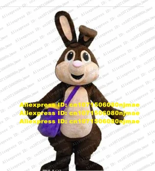 Коричневый костюм талисмана Кролика-кролика, костюм персонажа мультфильма для взрослых, костюм для открытия и закрытия маркетинговых акций zz7754
