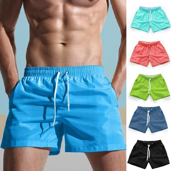 Летние мужские пляжные шорты, штаны для серфинга, модные спортивные шорты для бега, фитнеса, спортзала, часто используемые шорты для ношения