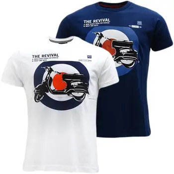 Летняя футболка с коротким рукавом Merc Target Scooter размера - Tee shirt