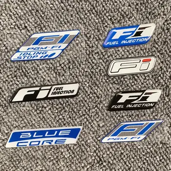 Логотип FI EFI System СИНЯЯ Светоотражающая наклейка Moto GP Team Мотоциклетная наклейка для Honda CBR Suzuki Yamaha Kawasaki NINJA