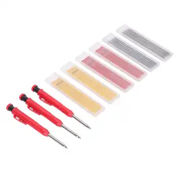  модуль 39шт Набор инструментов для разметки плотницким карандашом с 3 Цветными заправками для деревообработки