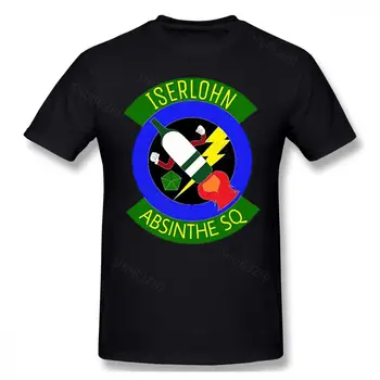 Мужская одежда, футболка Legend of the Galactic Heroes, значок Iserlohn Fortress Absinthe Squad, модный короткий рукав