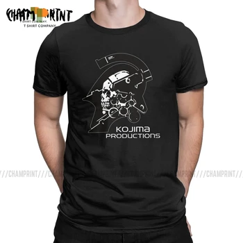 Мужская футболка Metal Gear Kojima Productions MGS Хидео Кодзима 2019 Модные Хлопковые Футболки Death Stranding, Футболка С Круглым вырезом, Топы