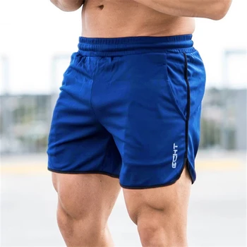 Мужские летние шорты для фитнеса, модные компрессионные, быстросохнущие шорты для бега в тренажерных залах, шорты для бодибилдинга, облегающая одежда, спортивные штаны