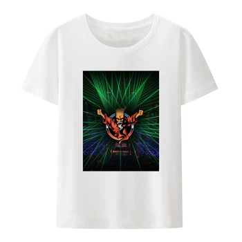 Музыкальный фестиваль Thunderdome С лазерным освещением, Хлопковые футболки с логотипом, мужская одежда в стиле хардкорного музыкального фестиваля, топы Camisa в повседневном стиле