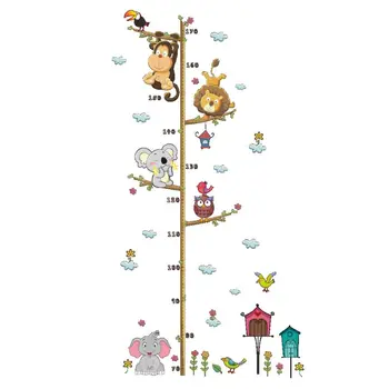 Наклейка с изображением мультяшных животных, украшение детской комнаты в детском саду