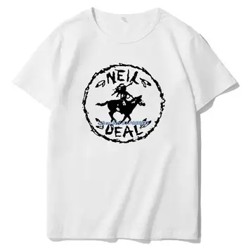 Нил Янг Crazy Horse футболки с коротким рукавом Музыка Кантри Рок Ретро Футболки Топы Негабаритные футболки с коротким рукавом Мужская одежда