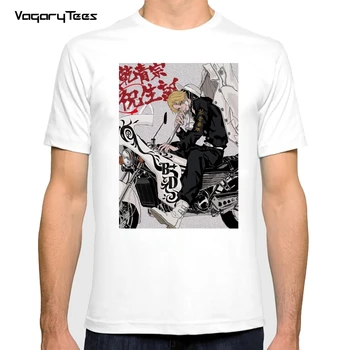 Новое поступление, футболка Tokyo Digtial Art, Draken Tokyo Revengers Ride motorcycle, Аниме, Классическая мужская Футболка, Летняя Уличная одежда