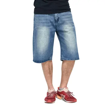 Новые летние джинсы Мужские Свободные прямые Повседневные Классические уличные платья для хип-хопа, скейтбординга, синие джинсовые брюки с прямыми штанинами