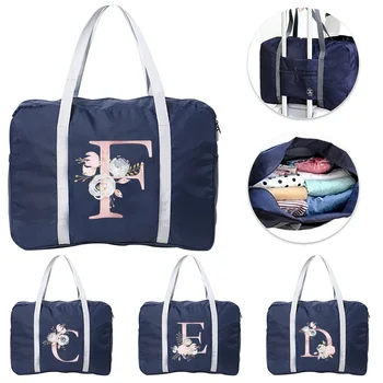 Новые складные дорожные сумки Унисекс, сумка для хранения большой емкости, водонепроницаемые сумки, мужская многофункциональная сумка для багажа серии Pink Flower