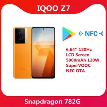 Новый смартфон VIVO IQOO Z7 5G Snapdragon 782G 64MP Основная камера 6,64 