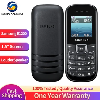 Оригинальный разблокированный Samsung E1200 Pusha 2G мобильный телефон 1,52 