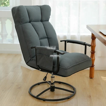 Офисные стулья с скандинавской спинкой, домашнее компьютерное кресло, вращающееся кресло для ленивого отдыха, игровое кресло с откидной спинкой, офисная мебель