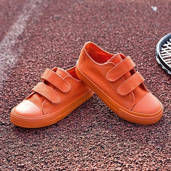 Парусиновая обувь для мальчиков и девочек 2023 года, новая спортивная обувь с пряжками, детская повседневная обувь большого размера