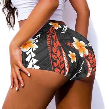 Полинезийская племенная Самоанская татуировка с тотемом, шорты с принтом Самоа, женские шорты Оверсайз, Короткие брюки, женские Модные Повседневные спортивные шорты