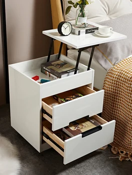 Простой современный бытовой прикроватный шкафчик шкаф для спальни прикроватный небольшой шкафчик Nordicl ifting прикроватный шкаф для хранения вещей