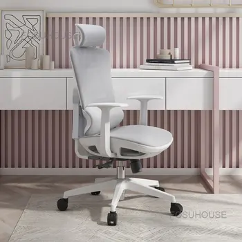 Простые офисные стулья для учебы, бытовая мебель, Эргономичное компьютерное кресло, Удобный офисный кресельный подъемник, Поворотное игровое кресло