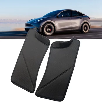 Протектор порога задней двери автомобиля для Tesla Модель Y 2022 2023 Коврик для защиты заднего сиденья от грязи, Противоударная накладка Модель Y Автомобильные аксессуары