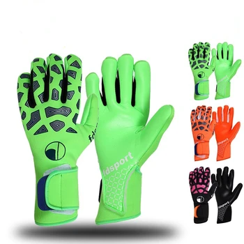 Профессиональные футбольные перчатки вратаря, защита из утолщенного латекса, нескользящие футбольные перчатки вратаря Для взрослых